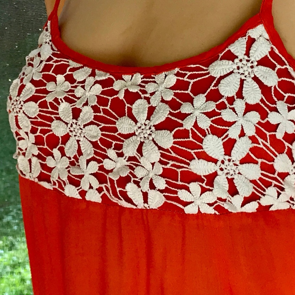 ⭐️HP⭐️MYSTREE▪️Antique Lace Boho Babydoll Tank - Picture 3 of 7